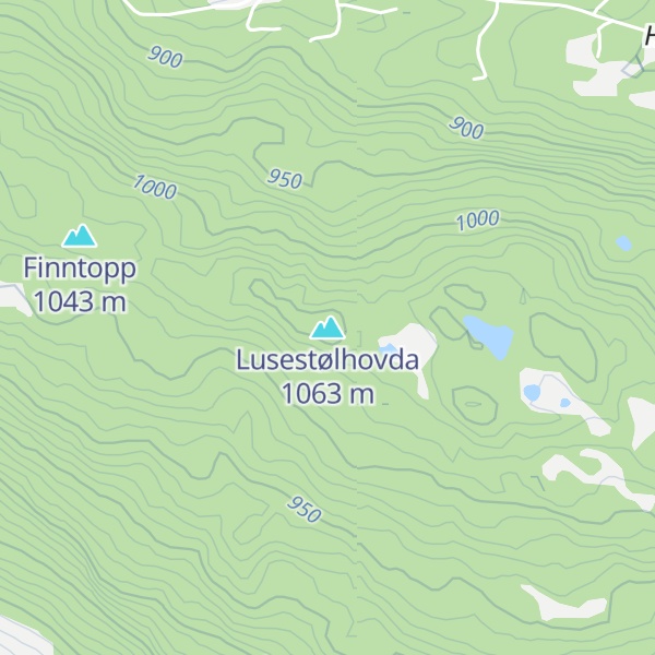 Map of Lusestølhovda