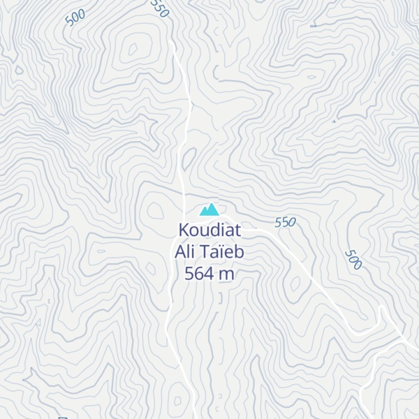 Map of Koudiat Ali Taïeb
