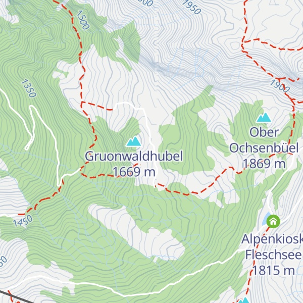 Map of Ober Hüttenboden