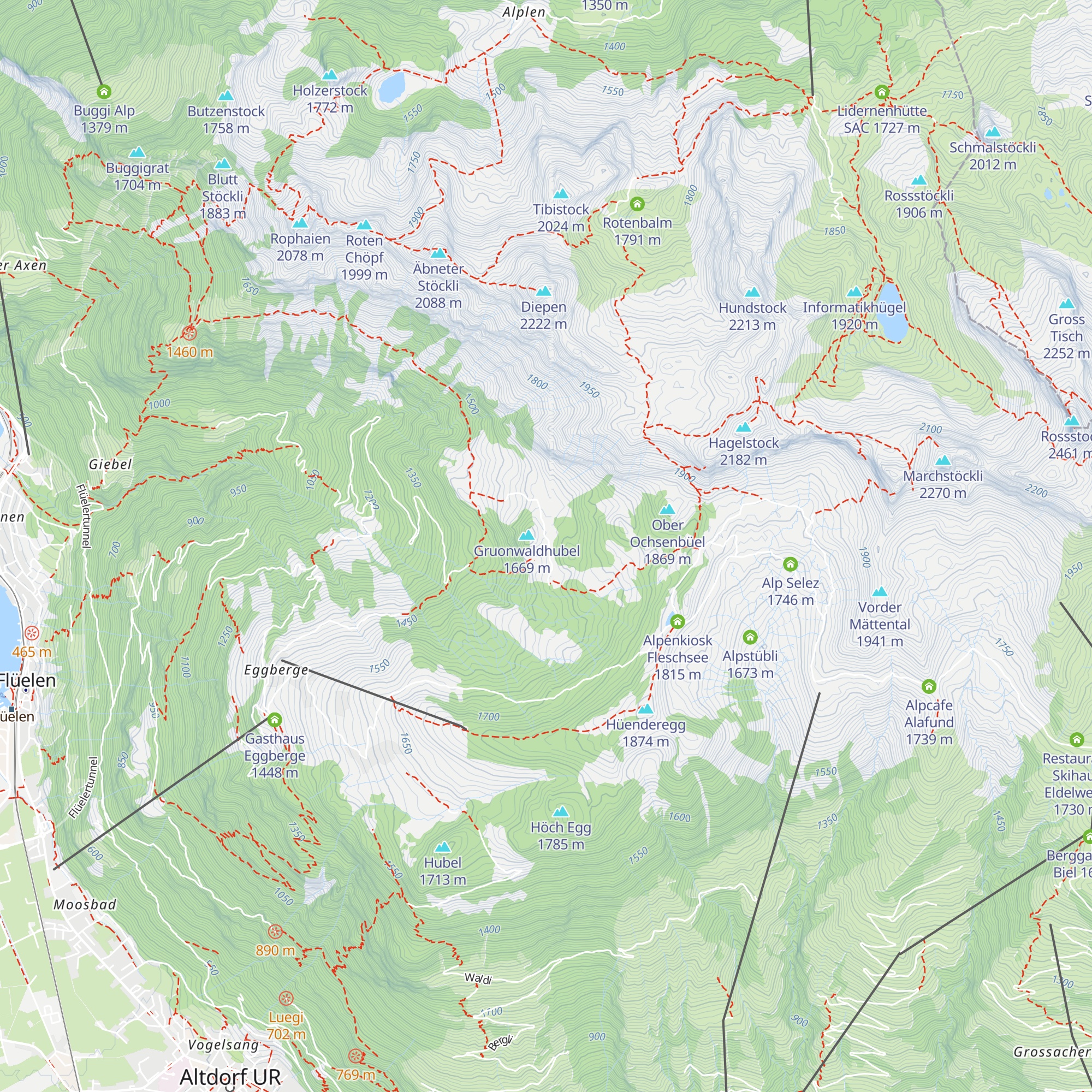 Ober Hüttenboden map