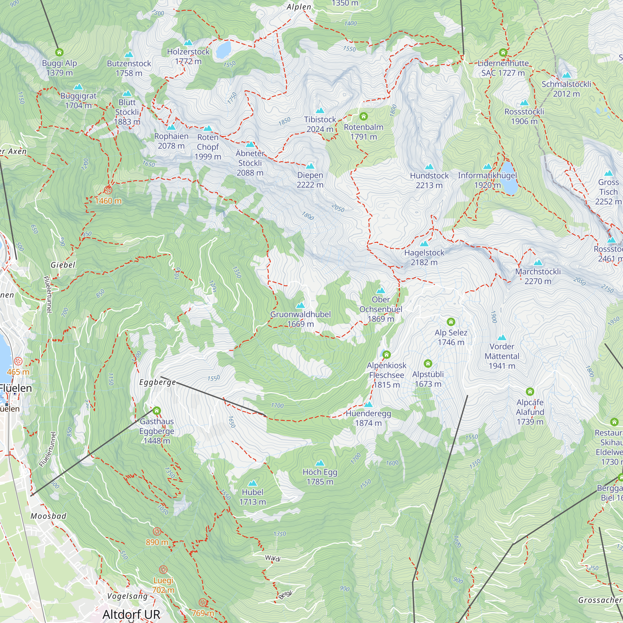 Ober Hüttenboden map
