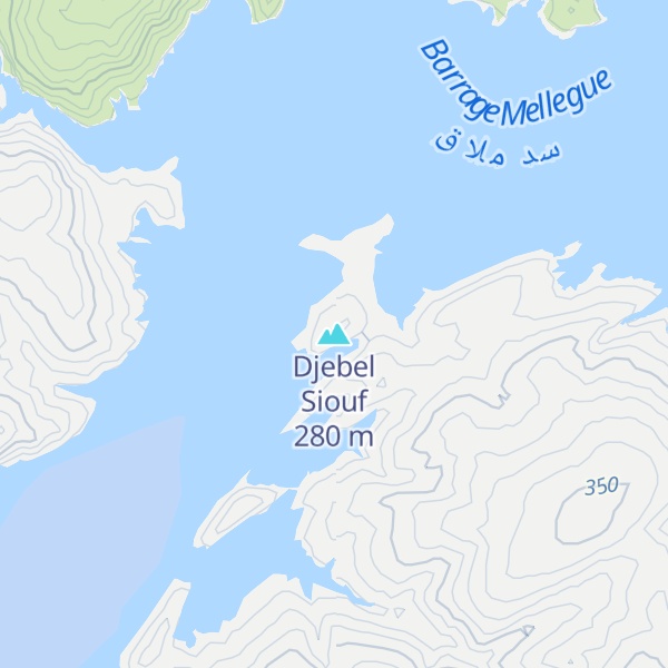 Map of Djebel Siouf