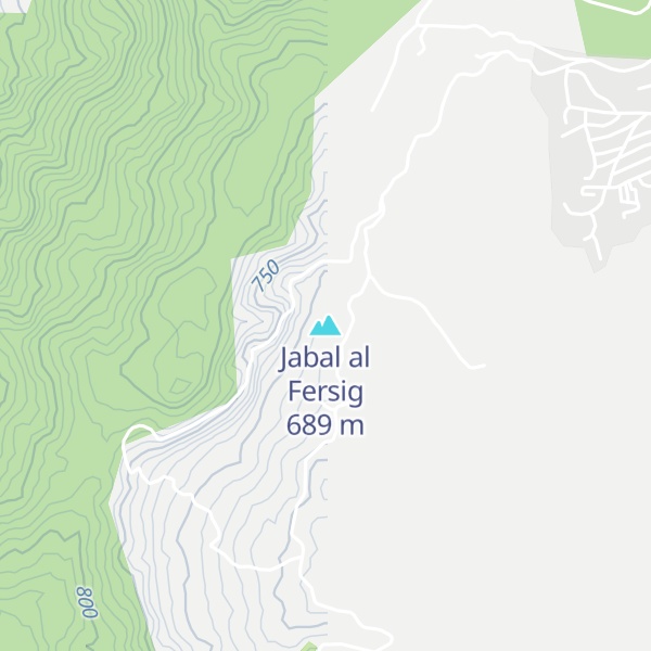 Map of Jabal al Fersig