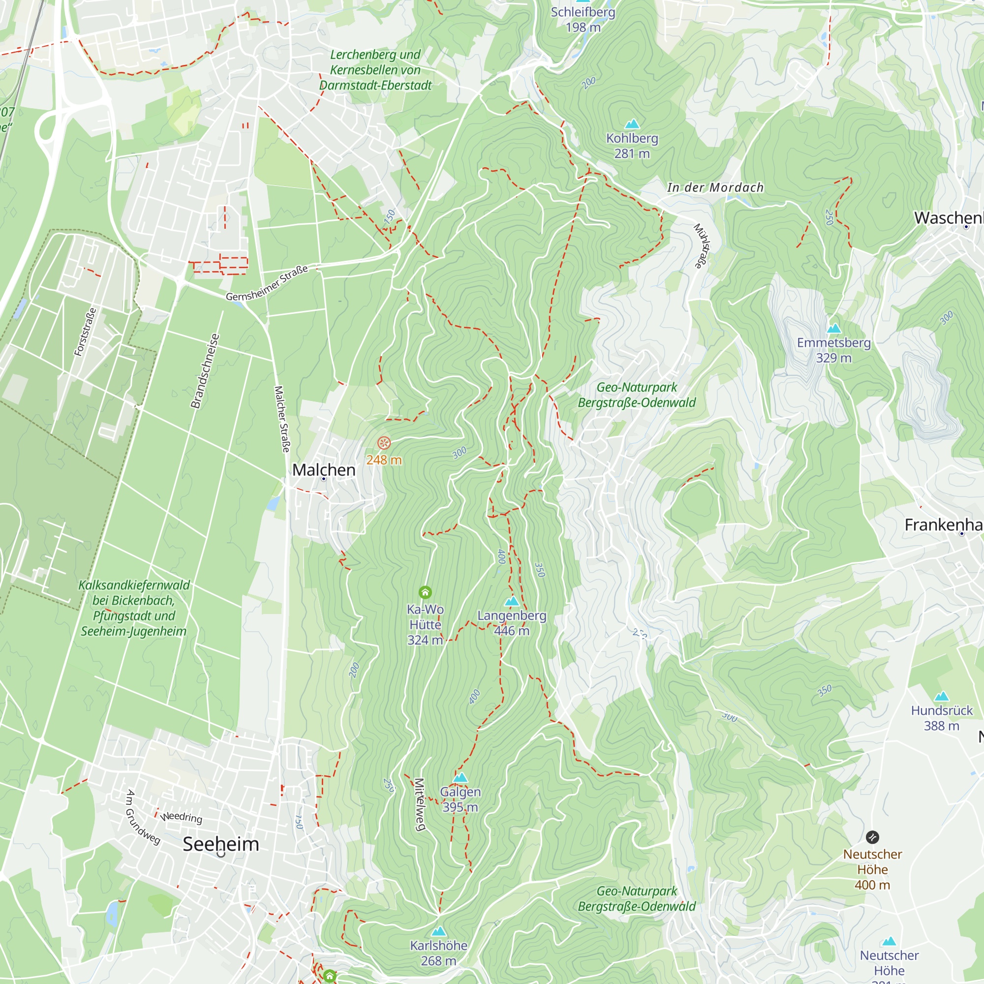 Felsing Hütte map