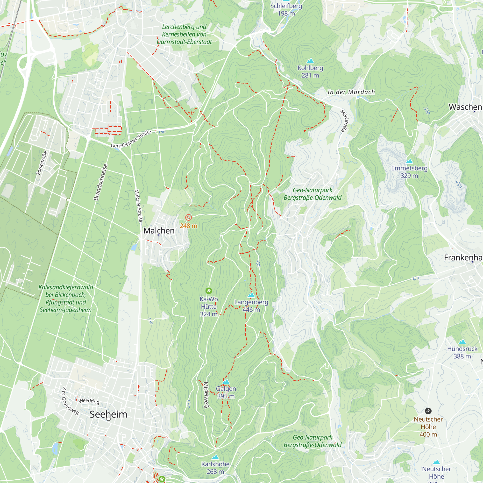 Felsing Hütte map