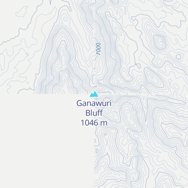 Map of Ganawuri Bluff