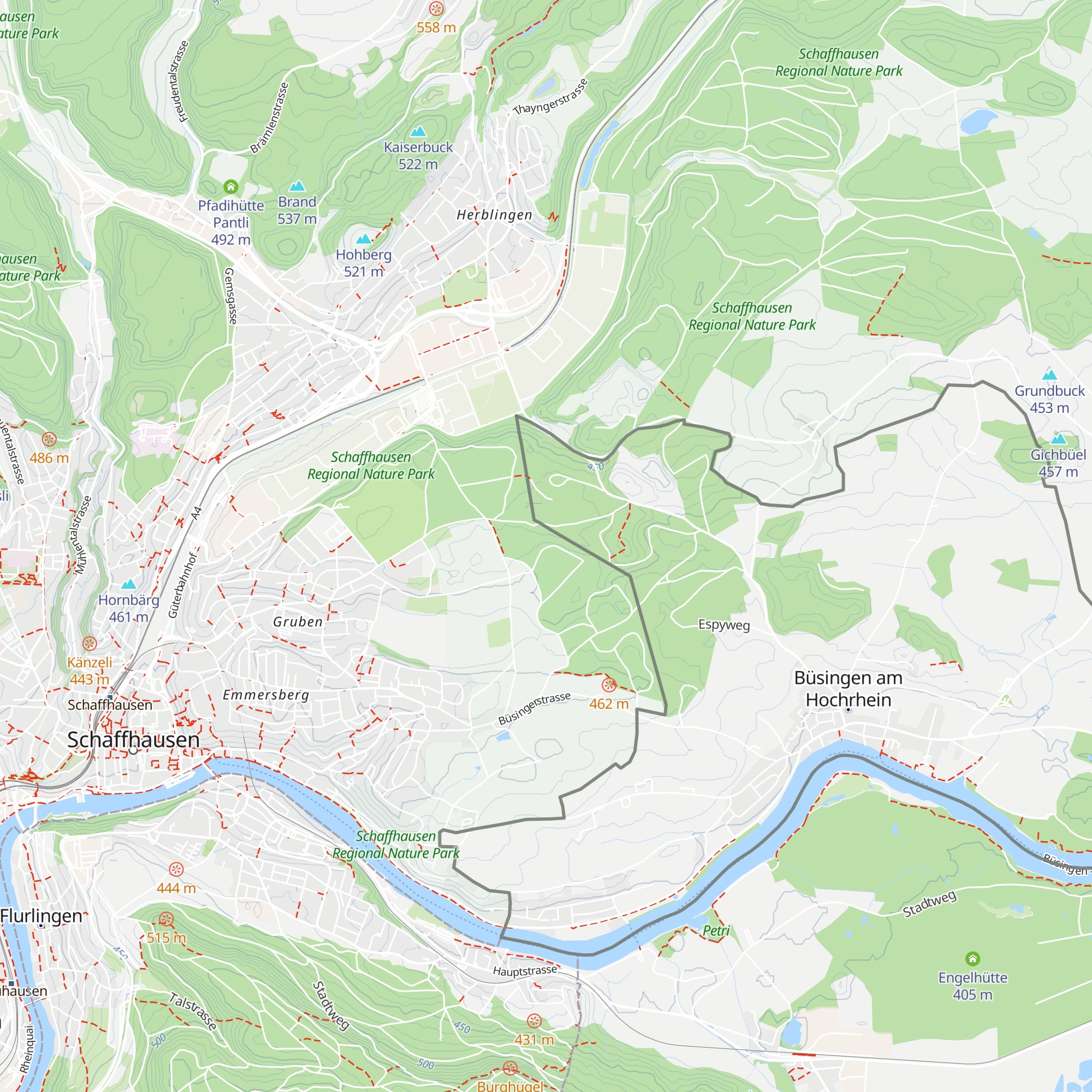 Waldhütte Stöck map