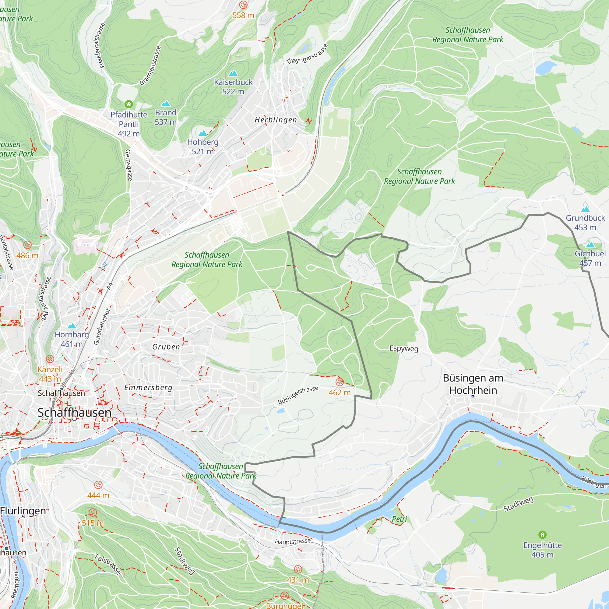 Waldhütte Stöck map