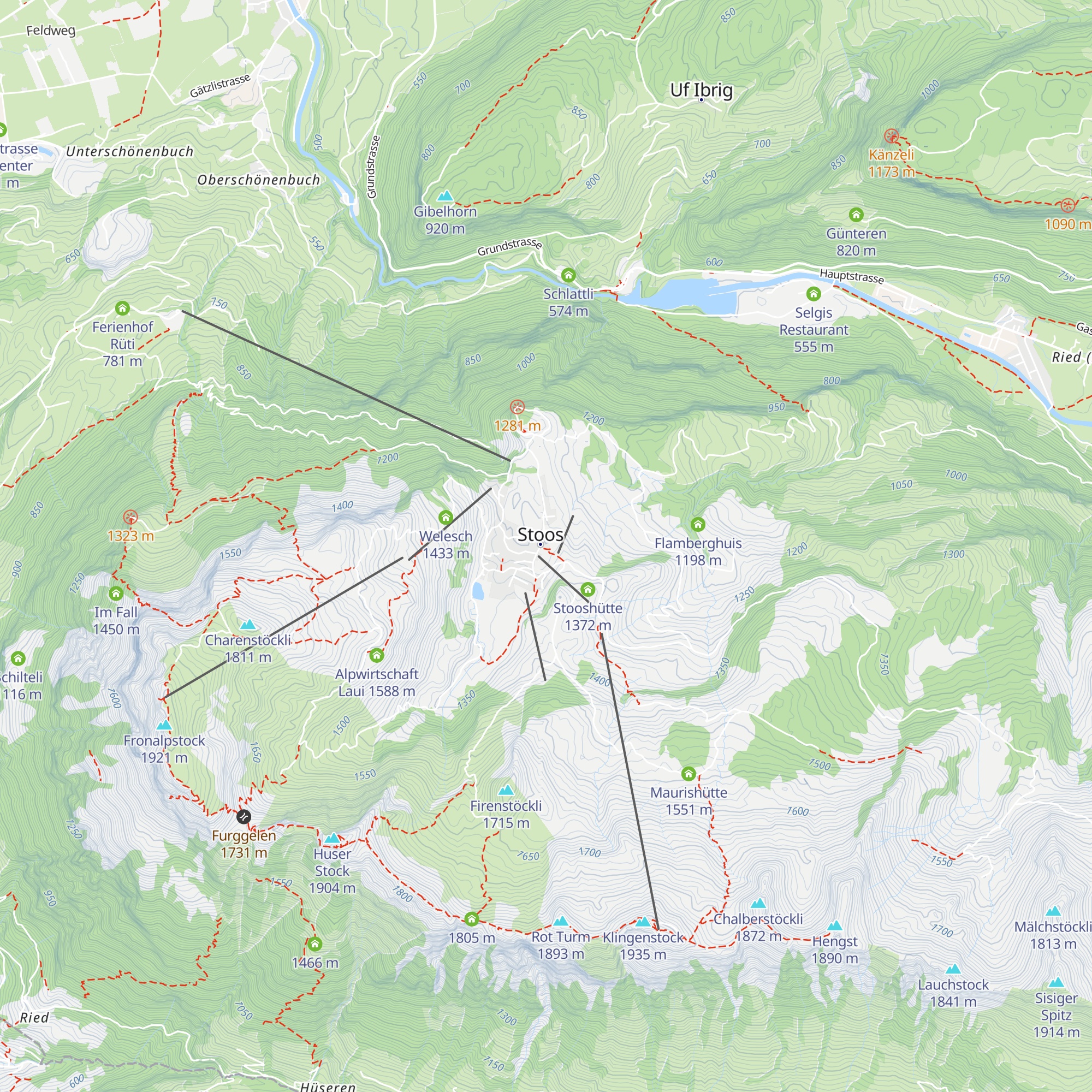 Stoos Lodge map