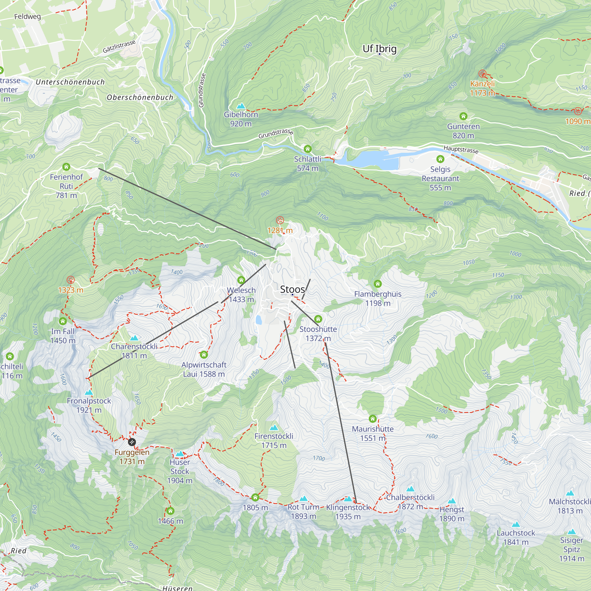 Stoos Lodge map