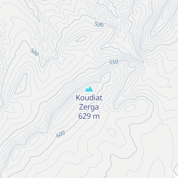 Map of Koudiat Zerga