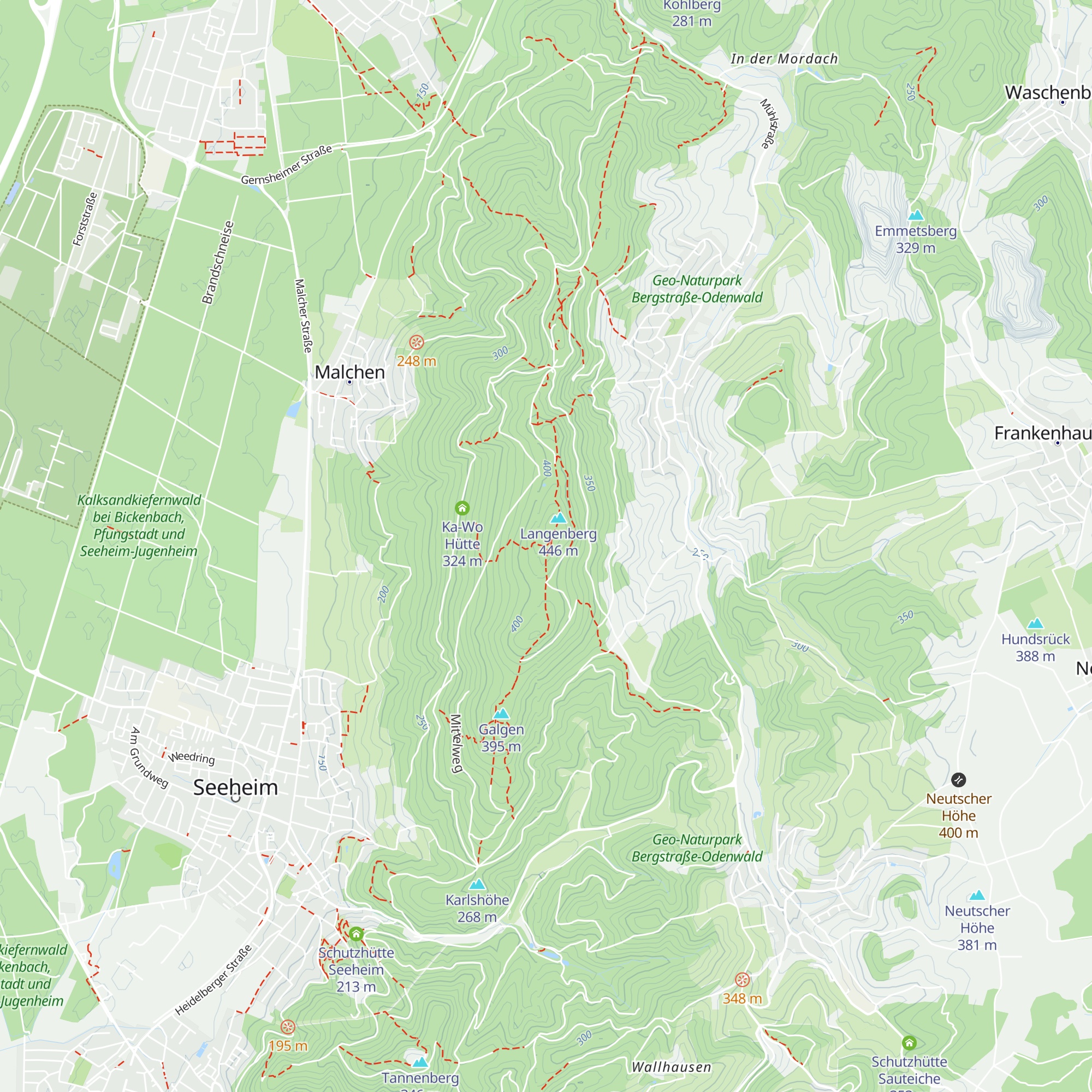 Franz Bingel Hütte map