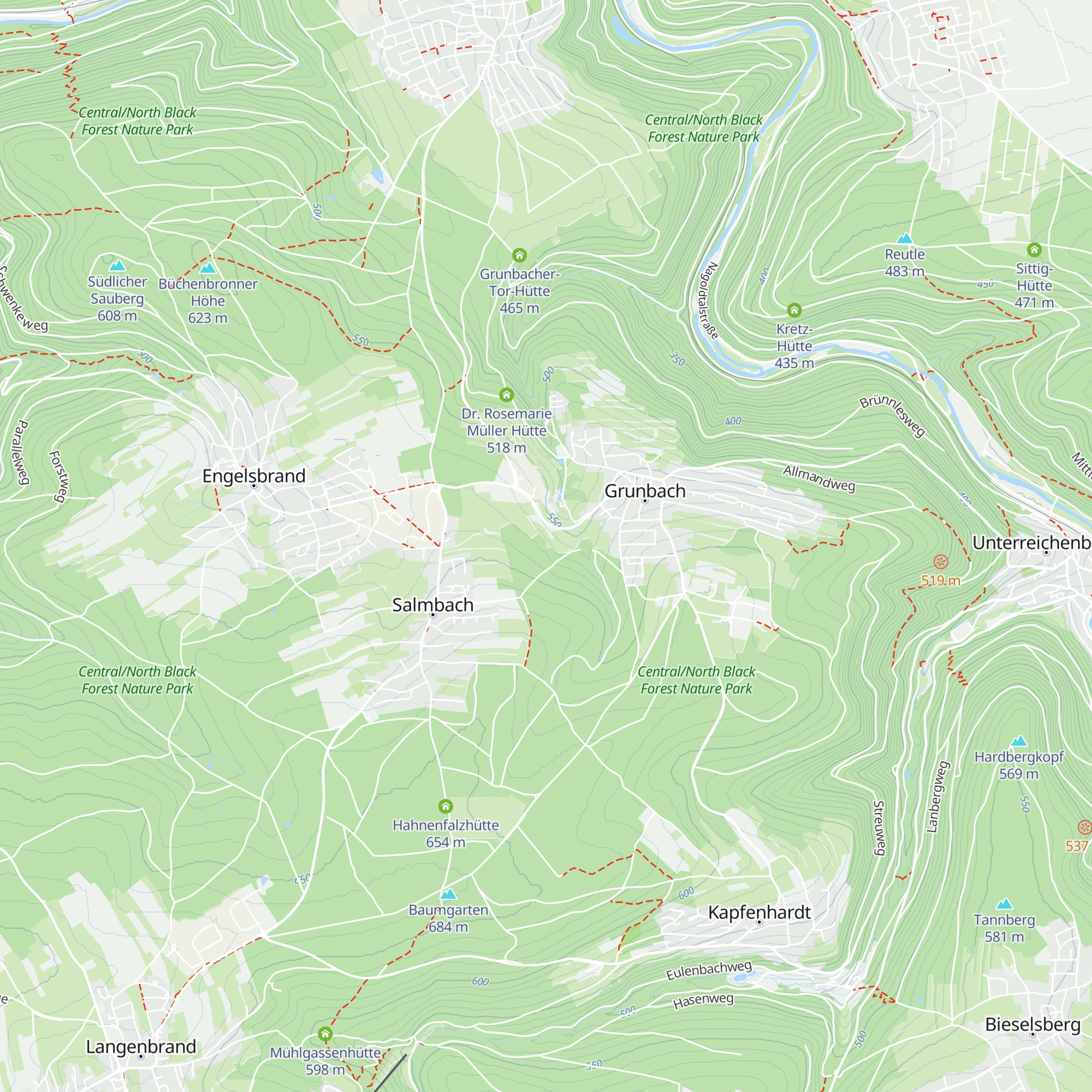 Grunbacher Skihütte map