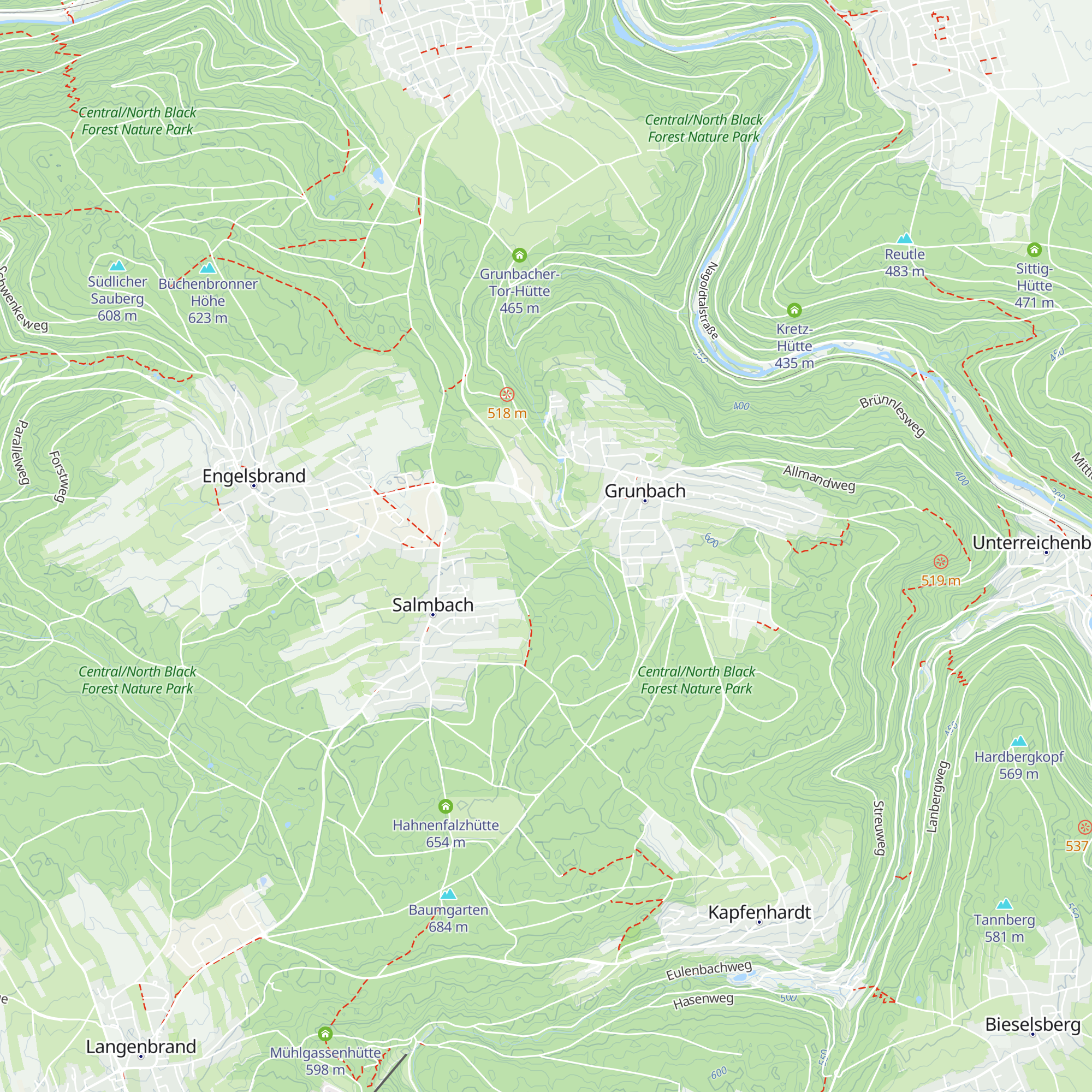 Grunbacher Skihütte map