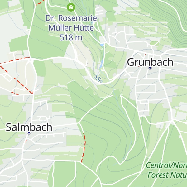 Map of Grunbacher Skihütte