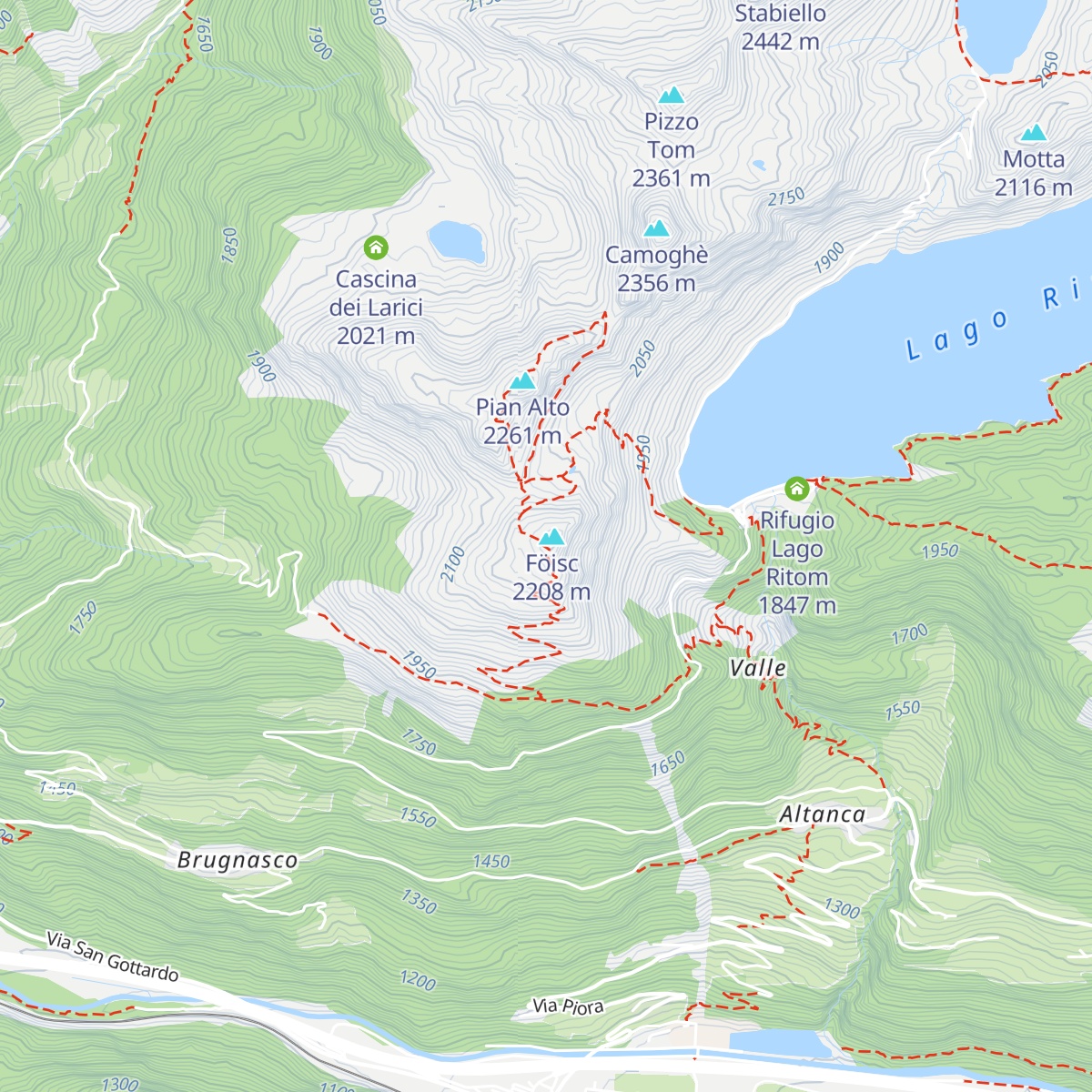 Rifugio Föisc map