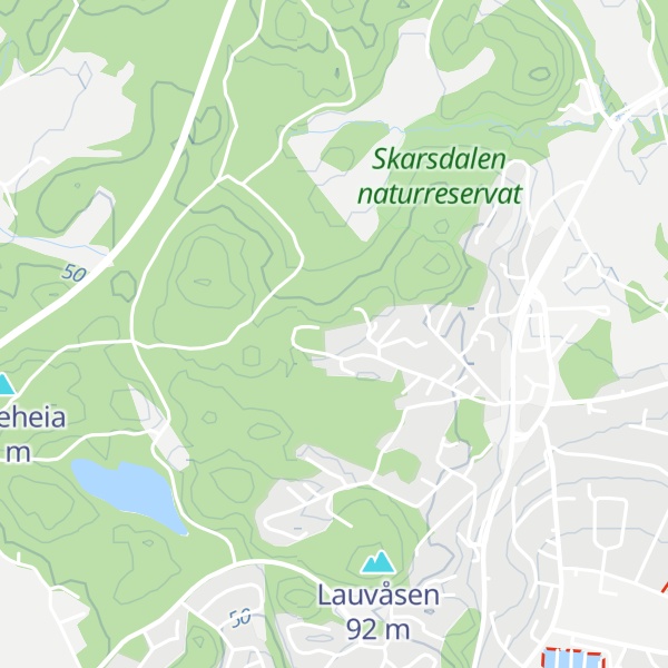 Map of Skakkefjell