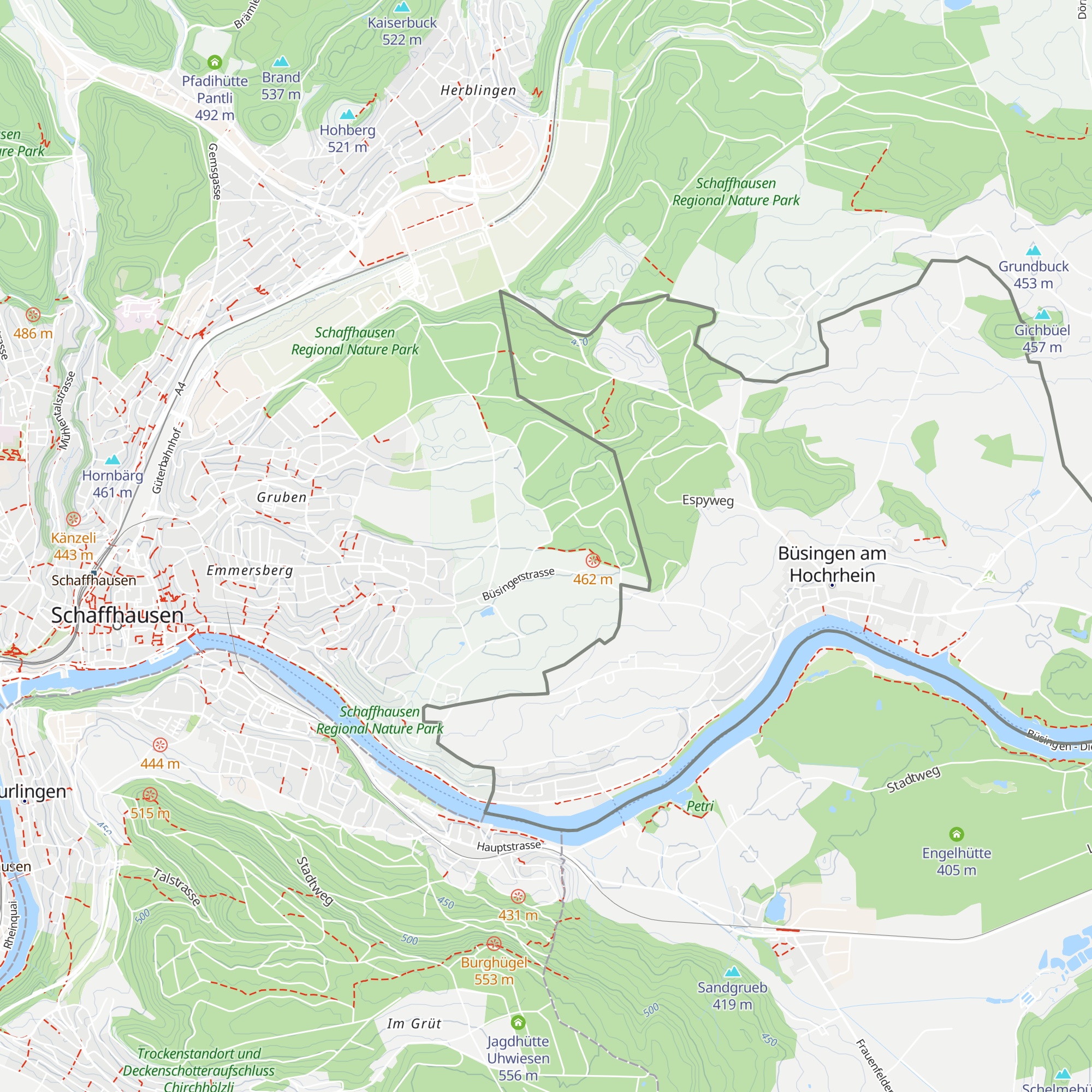 Pfadihütte Seewadel map