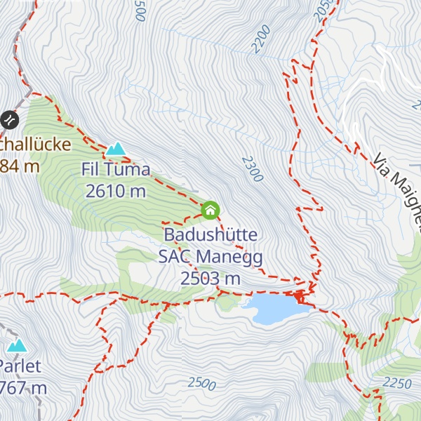 Map of Badushütte SAC Manegg