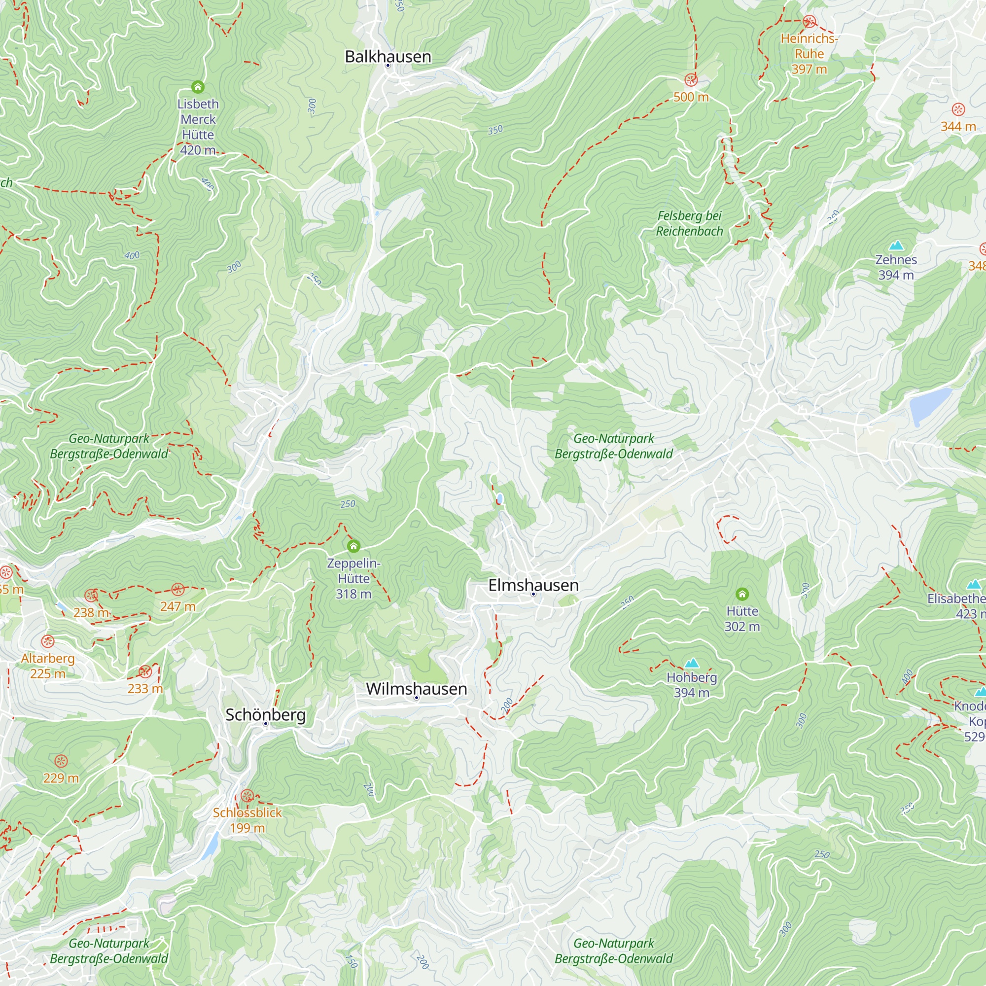 Striethteichhütte map