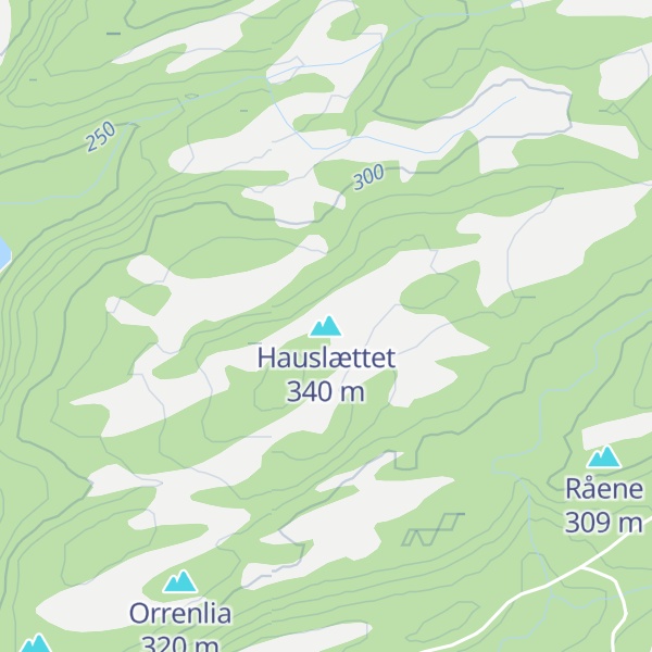 Map of Hauslættet