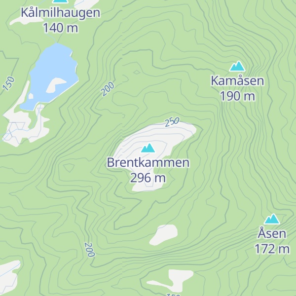 Map of Brentkammen