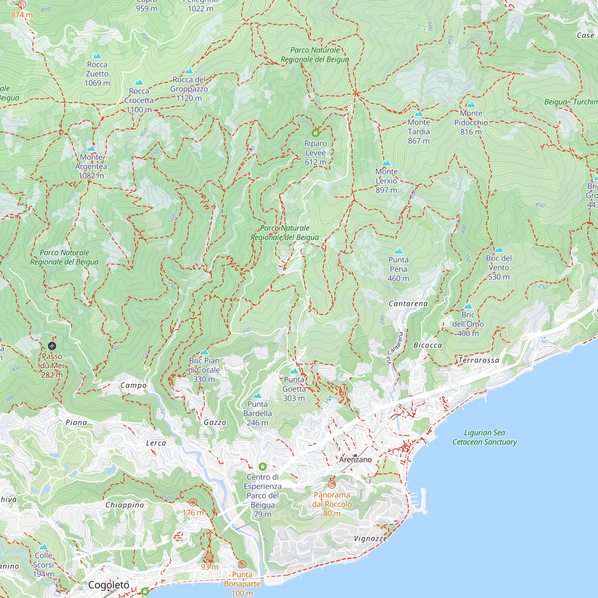 Rifugio Case Vaccà map