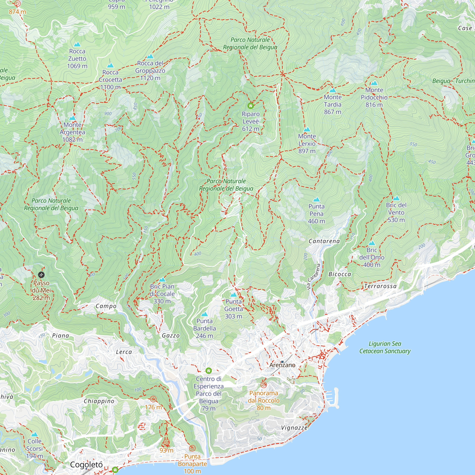 Rifugio Case Vaccà map