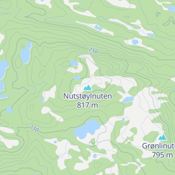 Map of Nutstøylnuten