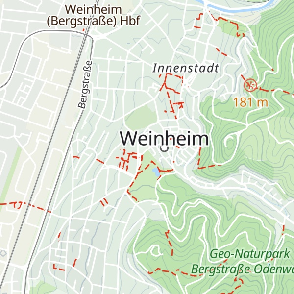 Map of Weinheimer Schloss