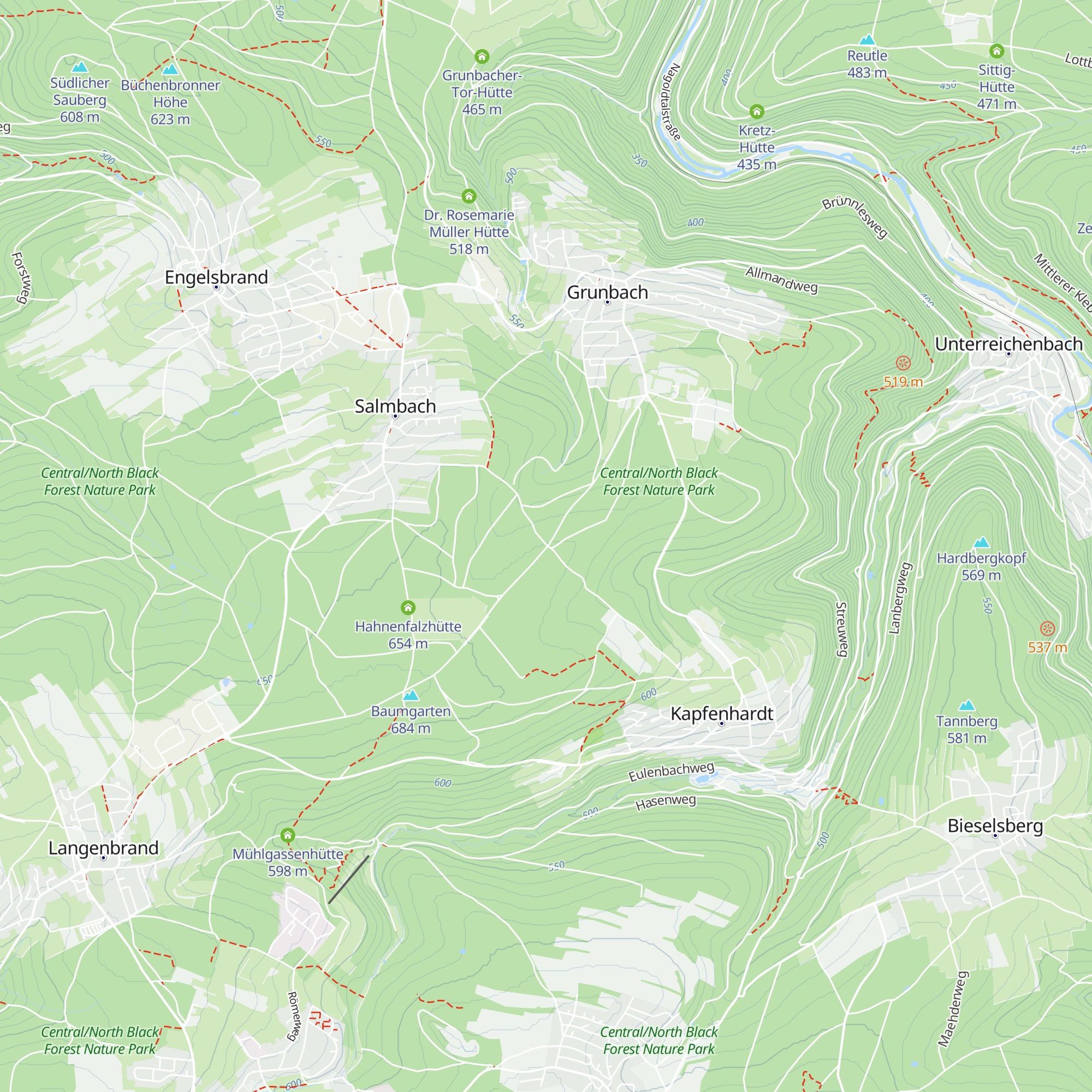 Ameisenwald-Hütte map