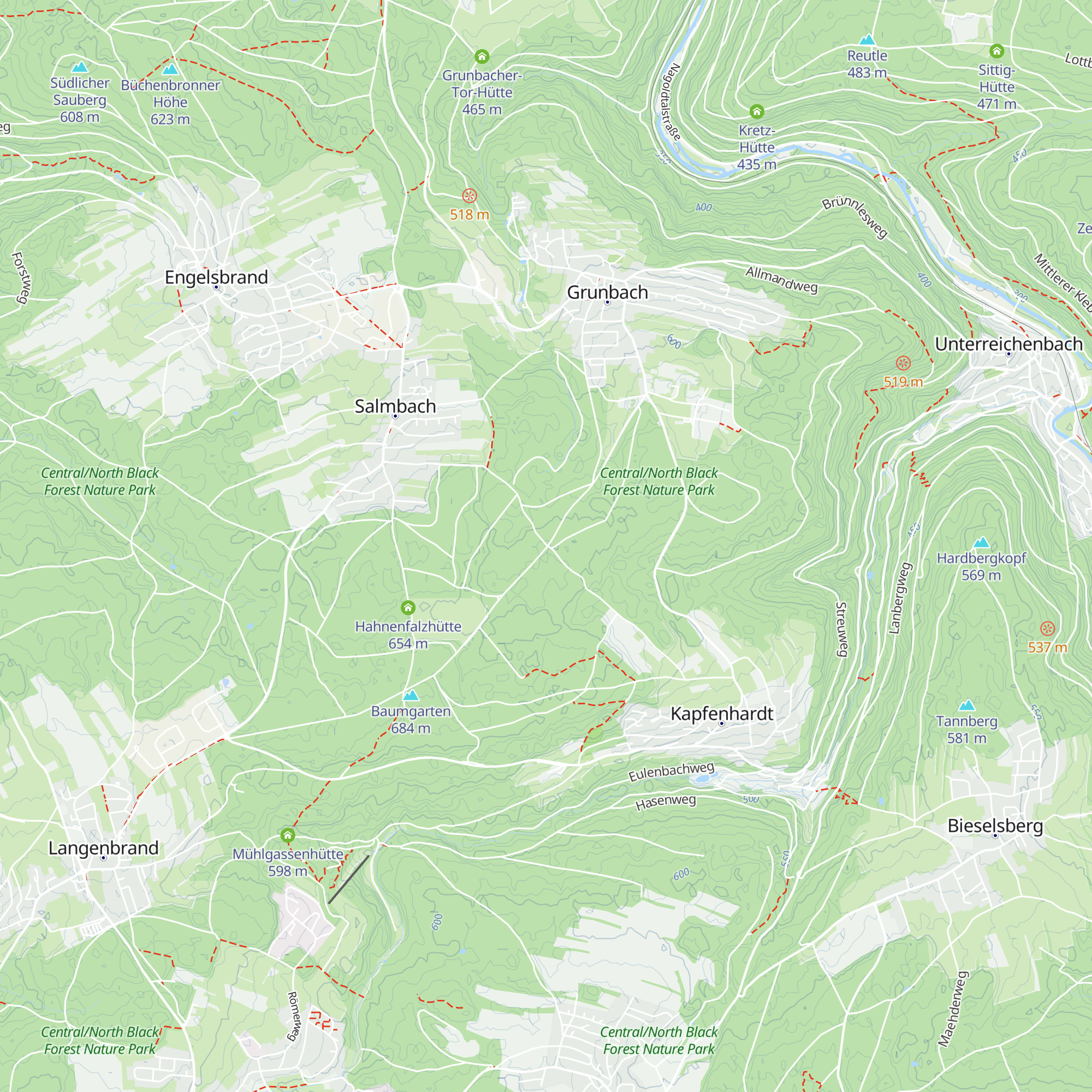 Ameisenwald-Hütte map