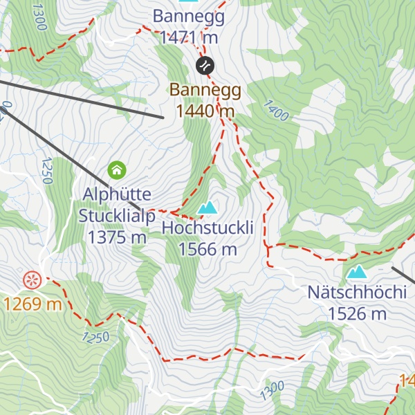 Map of Hochstuckli