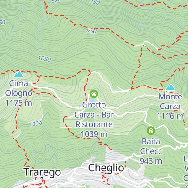 Map of Grotto Carza - Bar Ristorante