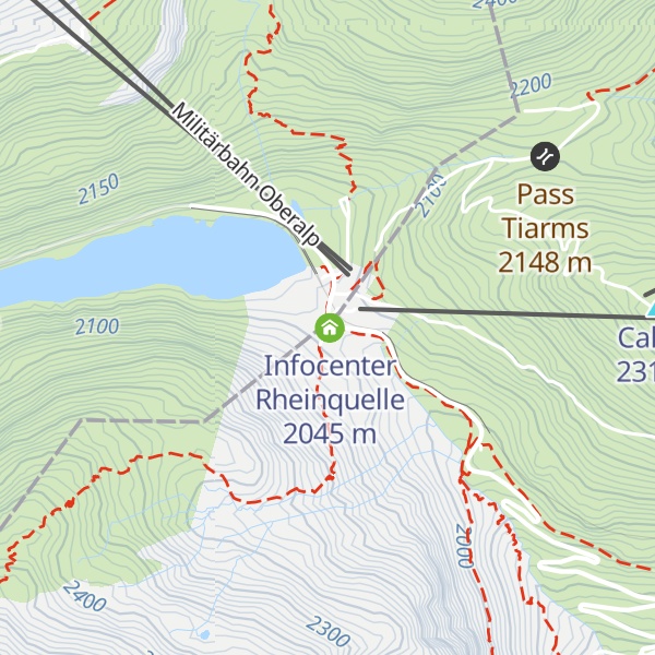 Map of Leuchtturm Rheinquelle