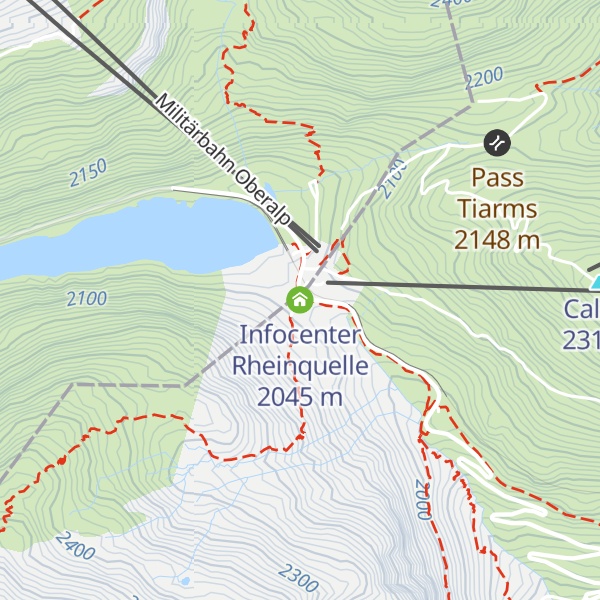 Map of Infocenter Rheinquelle