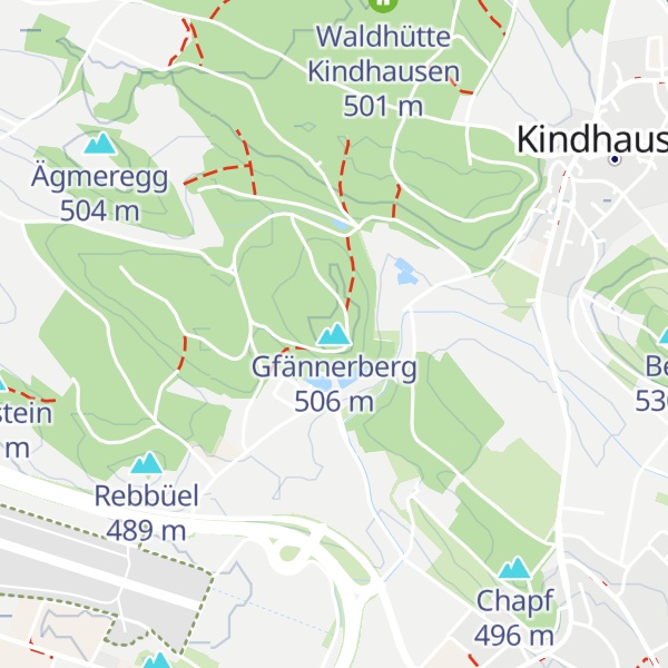 Map of Gfännerberg