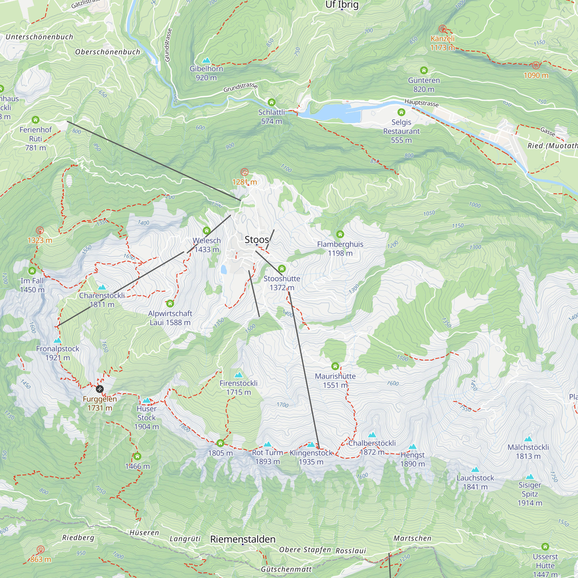 Restaurant Brunnerboden map