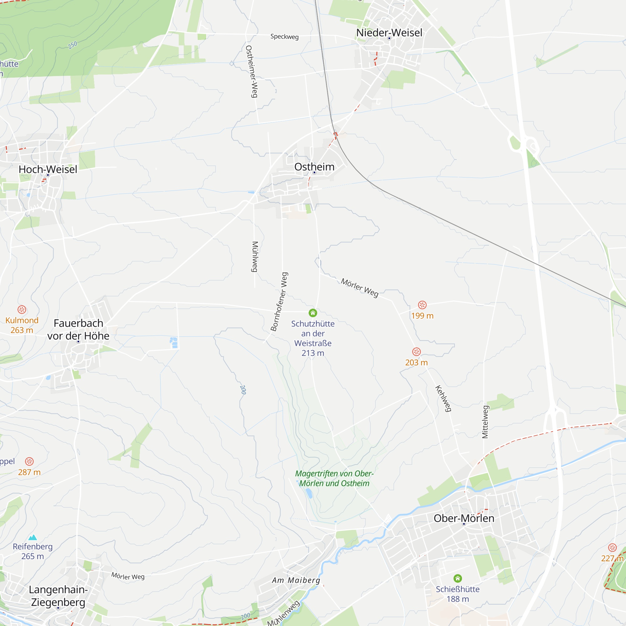Schutzhütte an der Weistraße map