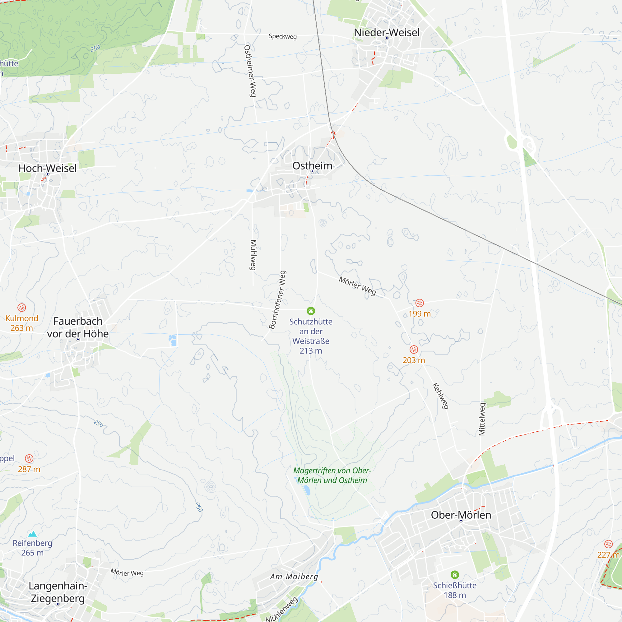 Schutzhütte an der Weistraße map