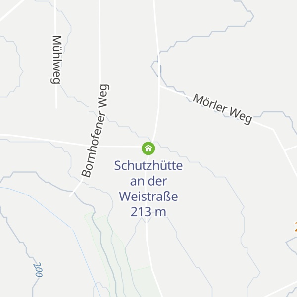 Map of Schutzhütte an der Weistraße