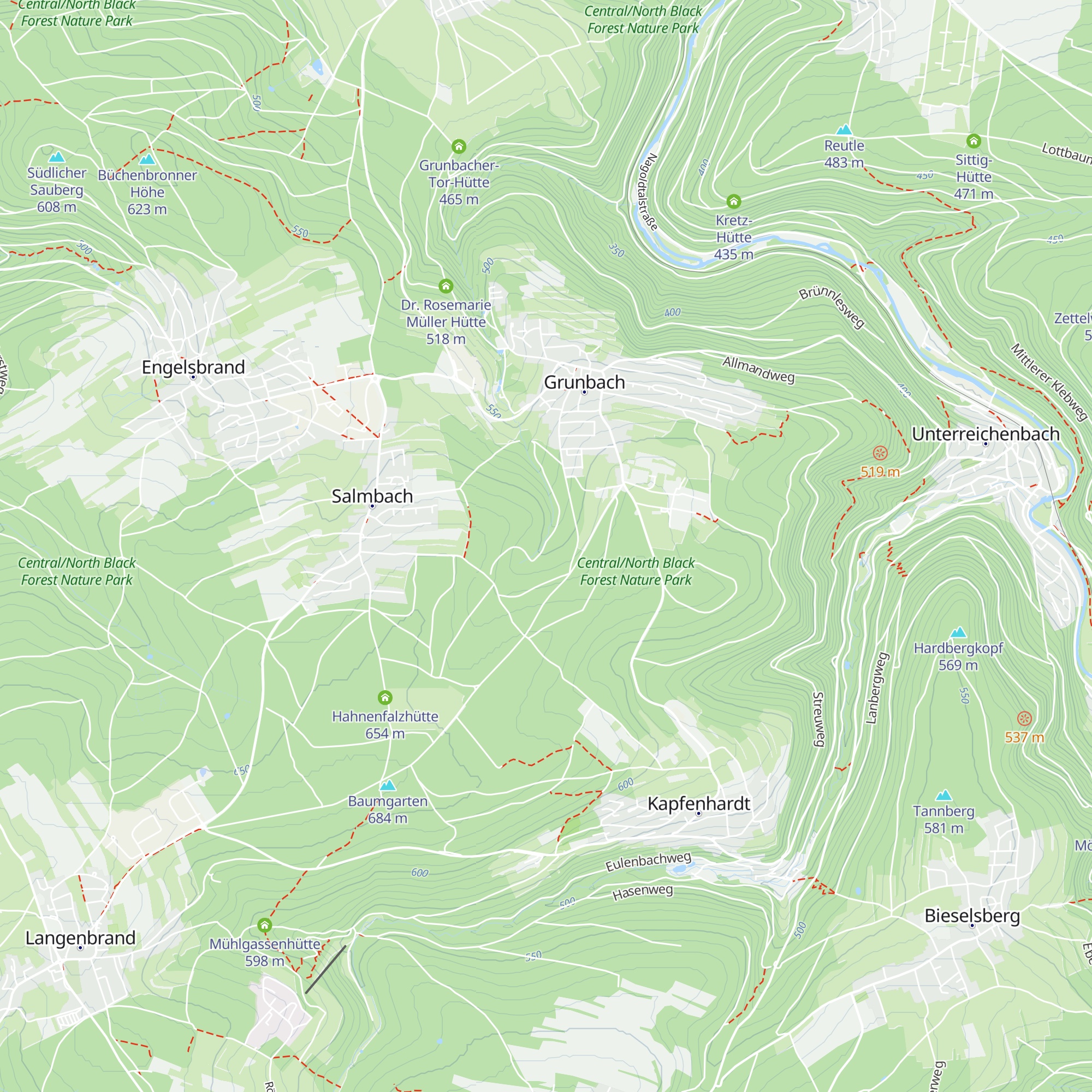 Schollenbächle Hütte map