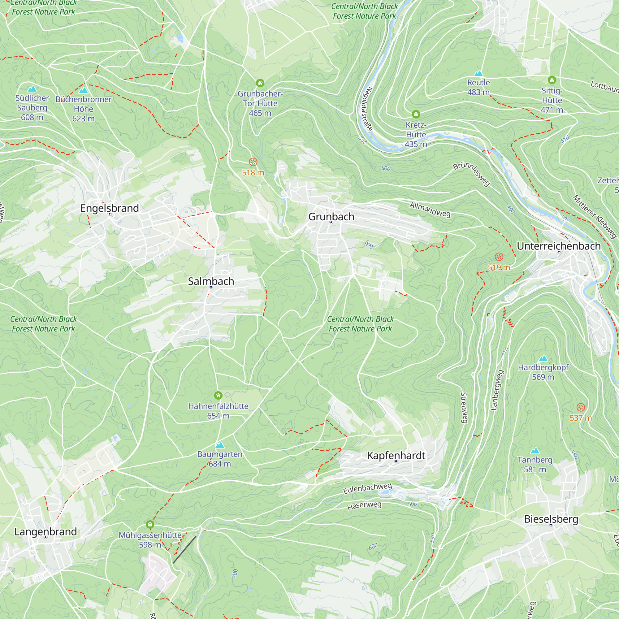 Schollenbächle Hütte map