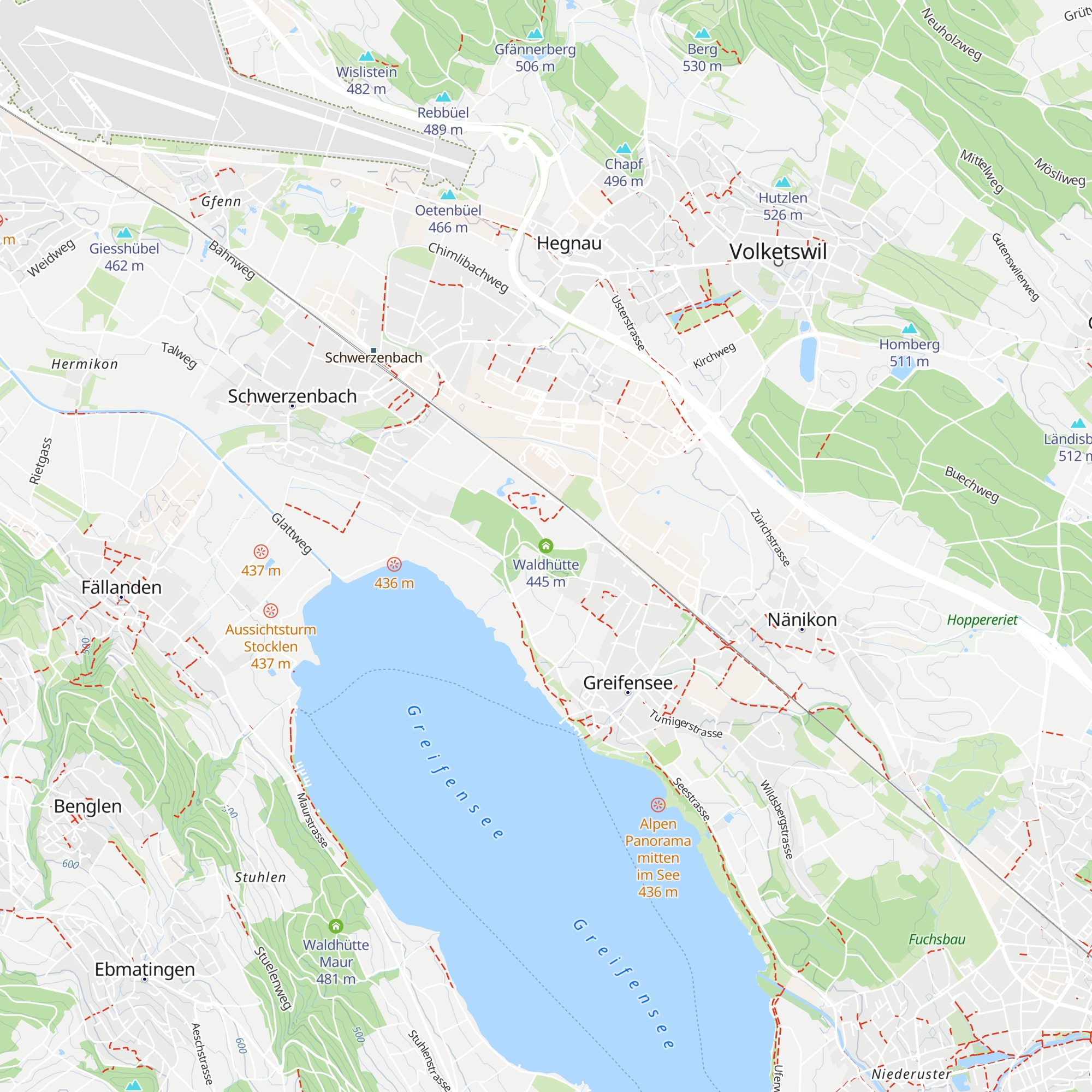 Waldhütte map