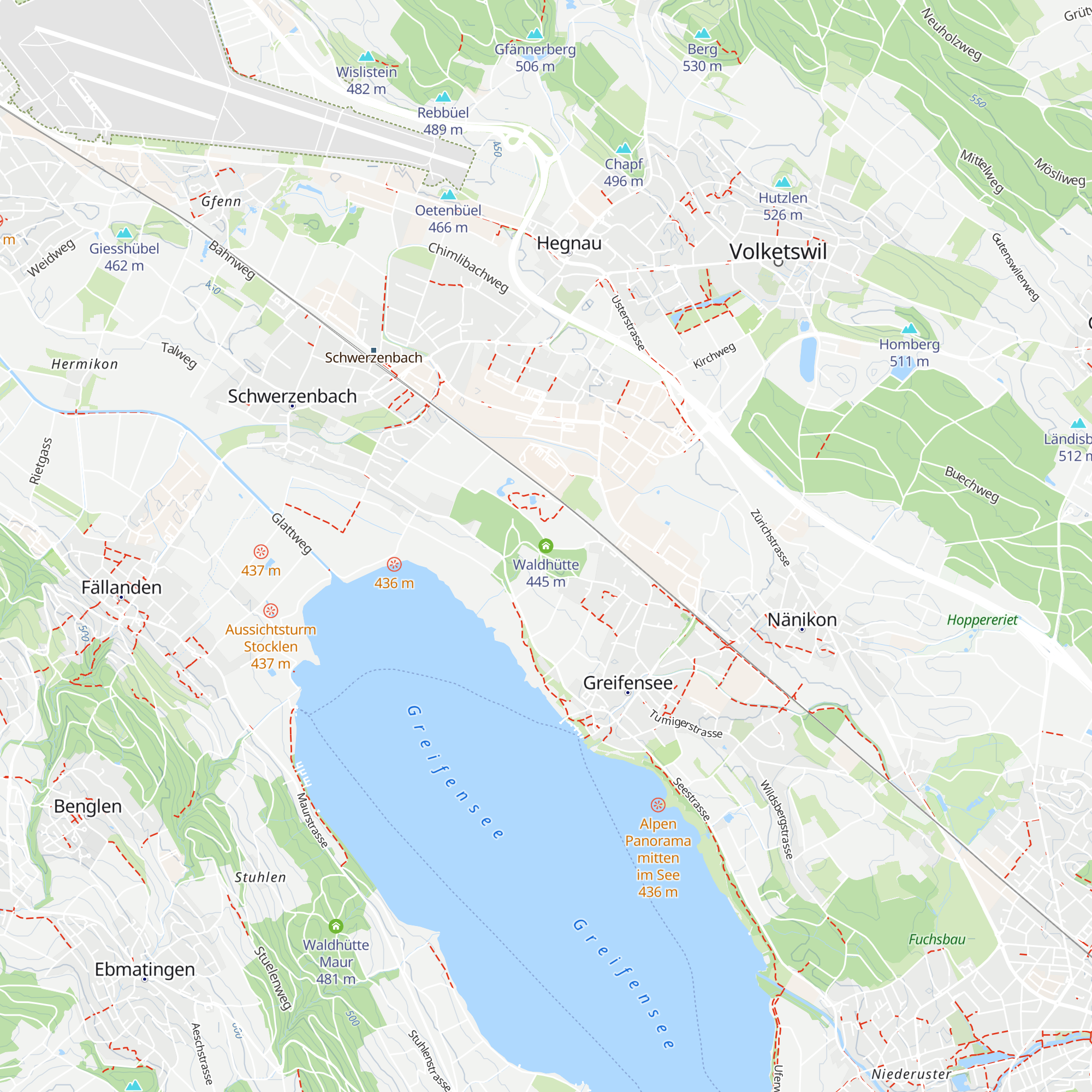 Waldhütte map