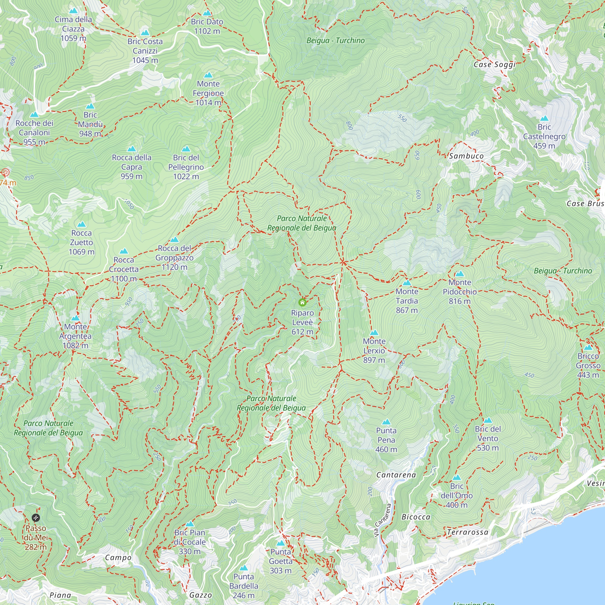 Riparo Leveè map