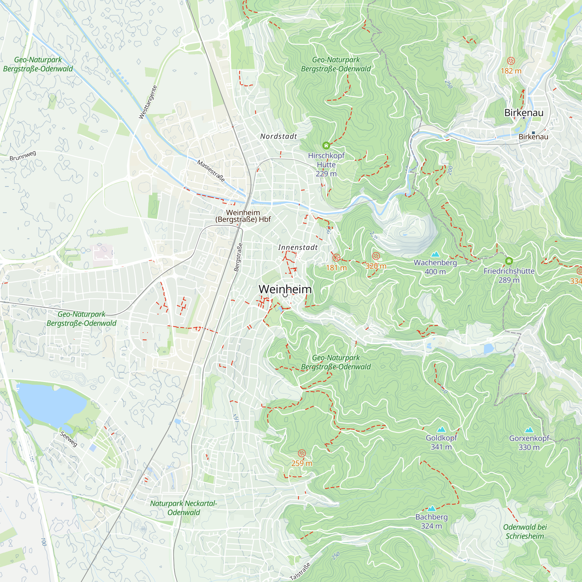 Stadt- & Tourismusmarketing Weinheim e.V. map