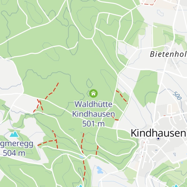 Map of Waldhütte Kindhausen