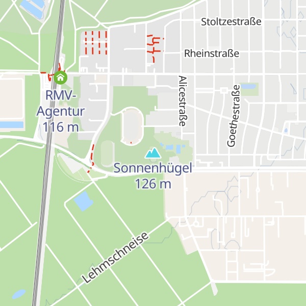 Map of Sonnenhügel