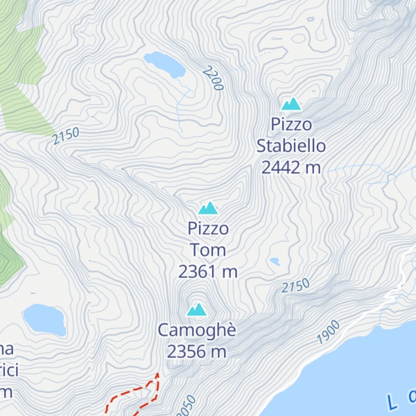 Map of Pizzo Tom